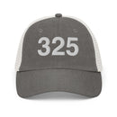 325 Abilene TX Area Code Faded Trucker Hat