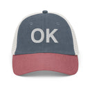 Oklahoma OK Faded Trucker Hat