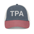 TPA Tampa Bay Airport Code Faded Trucker Hat