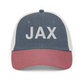 JAX Jacksonville Airport Code Faded Trucker Hat