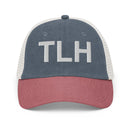 TLH Tallahassee Airport Code Faded Trucker Hat