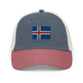 Iceland Flag Faded Trucker Hat