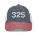 325 Abilene TX Area Code Faded Trucker Hat
