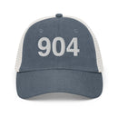 904 Jacksonville Area Code  Faded Trucker Hat