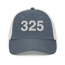 325 Abilene TX Area Code Faded Trucker Hat