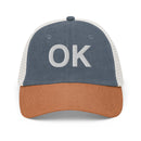 Oklahoma OK Faded Trucker Hat