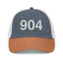 904 Jacksonville Area Code  Faded Trucker Hat