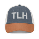 TLH Tallahassee Airport Code Faded Trucker Hat