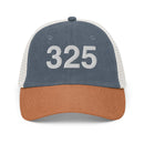 325 Abilene TX Area Code Faded Trucker Hat