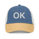 Oklahoma OK Faded Trucker Hat