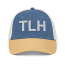 TLH Tallahassee Airport Code Faded Trucker Hat
