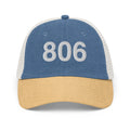 806 Texas Panhandle Area Code Faded Trucker Hat