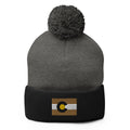 Boulder Colorado Flag Pom-Pom Beanie