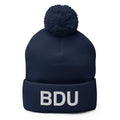 BDU Boulder Airport Code Pom-Pom Beanie