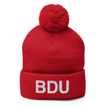 BDU Boulder Airport Code Pom-Pom Beanie