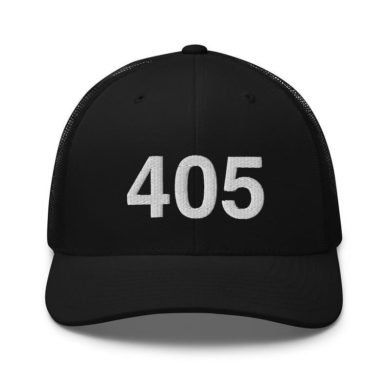 405 Oklahoma Area Code Trucker Hat