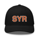 Orange and White SYR Syracuse Airport Code Trucker Hat