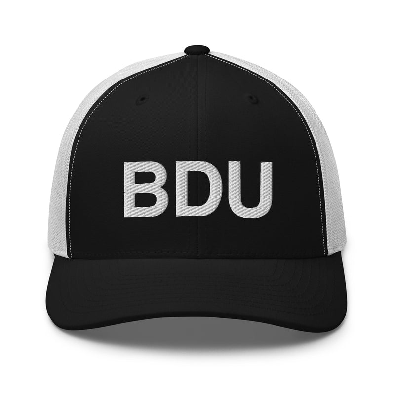 BDU Boulder Airport Code Trucker Hat