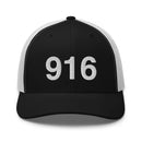916 Sacramento Area Code Trucker Hat