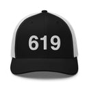 619 San Diego CA Area Code Trucker Hat