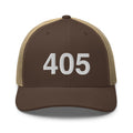 405 Oklahoma Area Code Trucker Hat