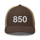 850 Florida Panhandle Area Code Trucker Hat