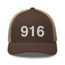 916 Sacramento Area Code Trucker Hat