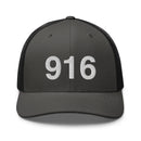 916 Sacramento Area Code Trucker Hat