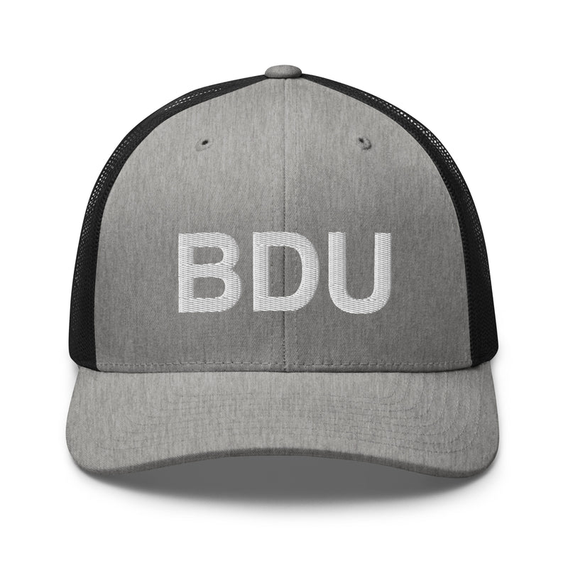 BDU Boulder Airport Code Trucker Hat