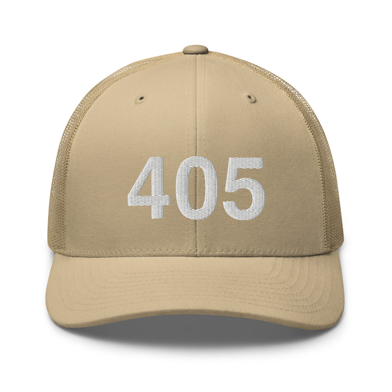 405 Oklahoma Area Code Trucker Hat