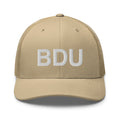 BDU Boulder Airport Code Trucker Hat