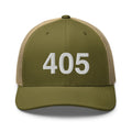 405 Oklahoma Area Code Trucker Hat