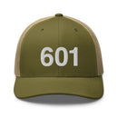 601 Jackson Mississippi Area Code Trucker Hat