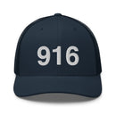 916 Sacramento Area Code Trucker Hat