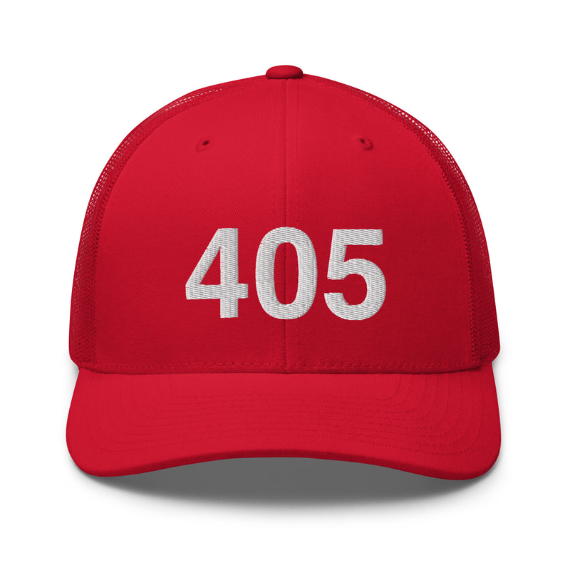 405 Oklahoma Area Code Trucker Hat