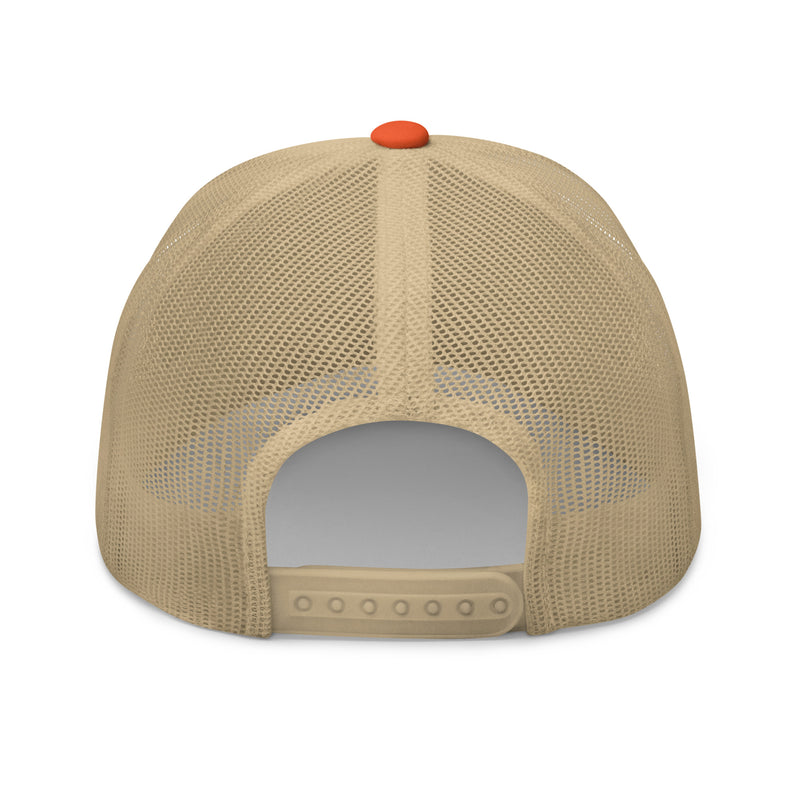 Orange and White SYR Syracuse Airport Code Trucker Hat