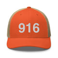 916 Sacramento Area Code Trucker Hat