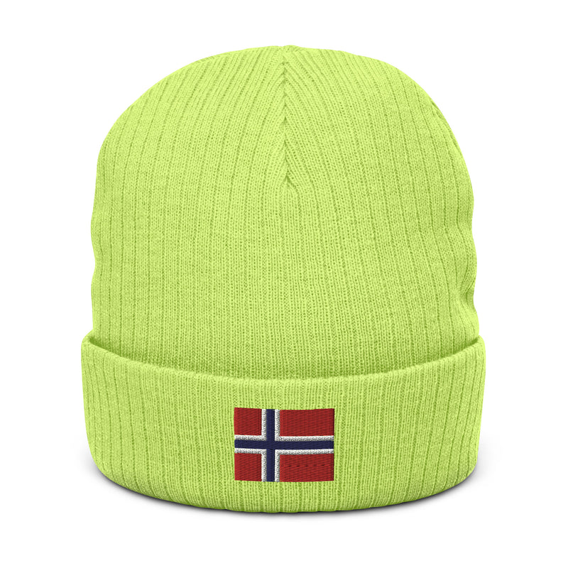 Norway Flag Recycled PolyesterCuffed Beanie
