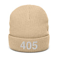 405 Oklahoma Area Code Recycled Polyester Cuffed Beanie