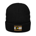 Boulder Colorado Flag Recycled Polyester Cuffed Beanie