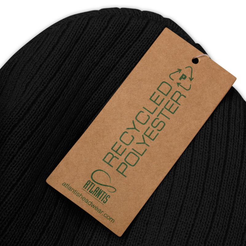 BDU Boulder Airport Code Recycled Polyester Cuffed Beanie