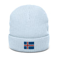 Iceland Flag Recycled Polyester Cuffed Beanie