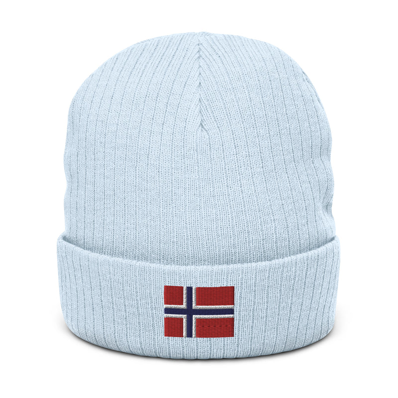 Norway Flag Recycled PolyesterCuffed Beanie