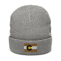 Boulder Colorado Flag Recycled Polyester Cuffed Beanie