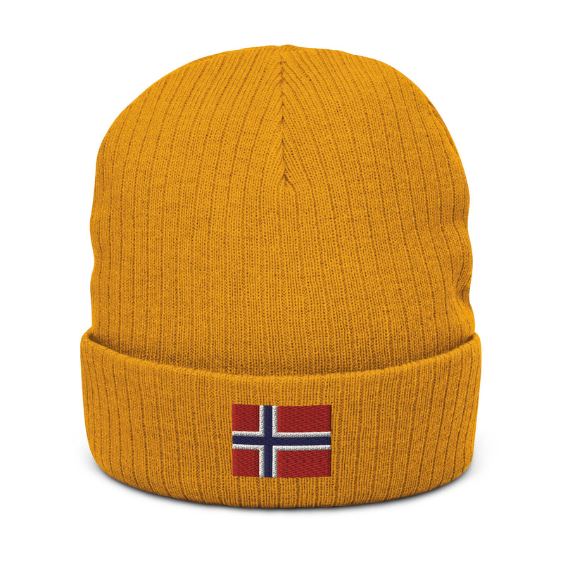 Norway Flag Recycled PolyesterCuffed Beanie