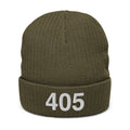 405 Oklahoma Area Code Recycled Polyester Cuffed Beanie