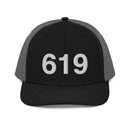 619 San Diego CA Area Code Richardson Trucker Hat