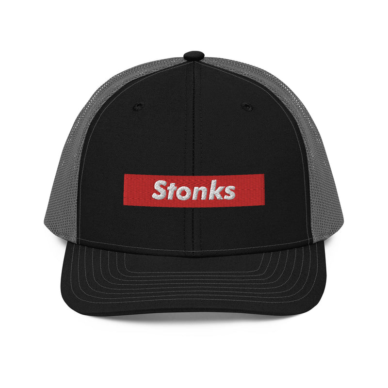 Stonks Box Logo Richardson Trucker Hat