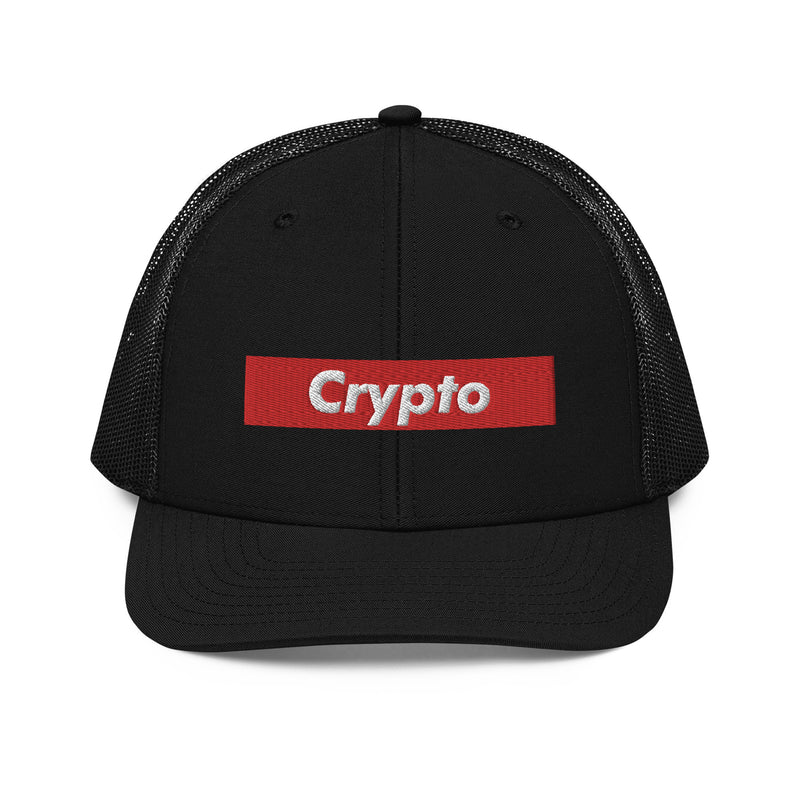 Crypto Box Logo Richardson Trucker Hat