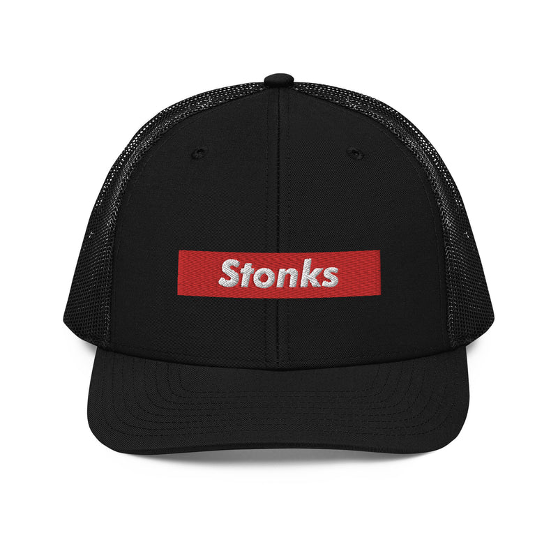 Stonks Box Logo Richardson Trucker Hat